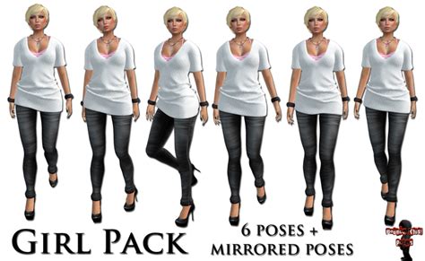 Second Life Marketplace Bounce This Poses Girl Pack