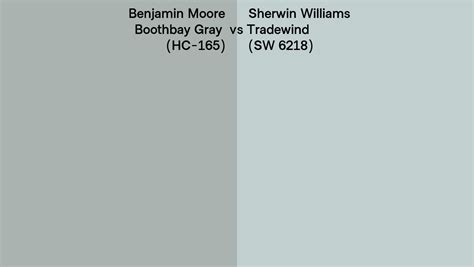 Benjamin Moore Boothbay Gray Hc Vs Sherwin Williams Tradewind Sw