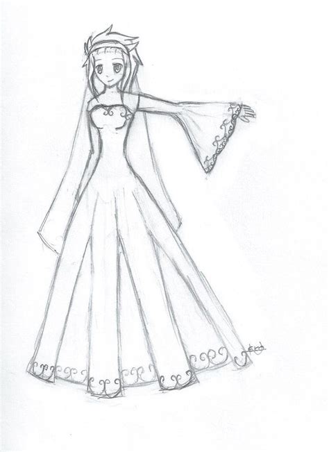 Pin By Kat Nesdoly On Drawing Dress Drawing Anime Dress Dress Painting