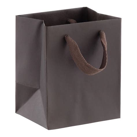 Shop hooks at the container store. Mini Espresso Manhattan Recycled Gift Bag | The Container Store