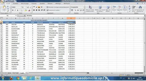 Excel Structure D Une Base De Donnees YouTube