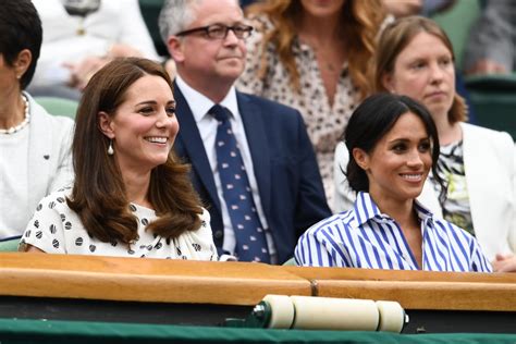 Kate Middleton And Meghan Markle At Wimbledon 2018 Popsugar Celebrity