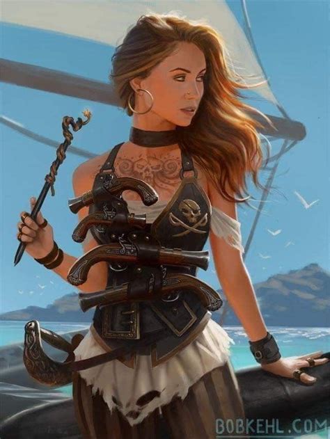 Dnd Characters Fantasy Characters Female Characters Pirate Art Pirate Woman Pirate Queen