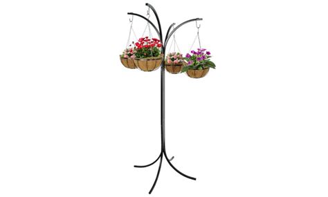 Heavy Duty 4 Arm Hanging Basket Plant Stand Groupon