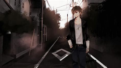 Anime Boy Walking Alone Live Wallpaper Moewalls