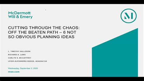 Cutting Through The Chaos 6 Not So Obvious Planning Ideas