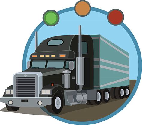 Best Truck Driver In Cab Illustrations Royalty Free