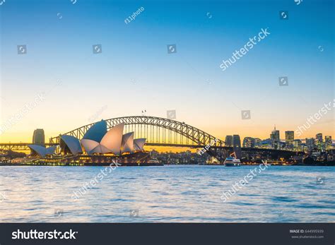 Downtown Sydney Skyline Australia Twilight Stock Photo Edit Now 644995939
