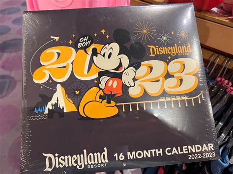 2023 Disneyland Resort 16 Month Calendar Now Available