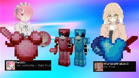 My Favorite Waifus Texture Pack Kuriyama Mirai Ram Minecraft Pvp