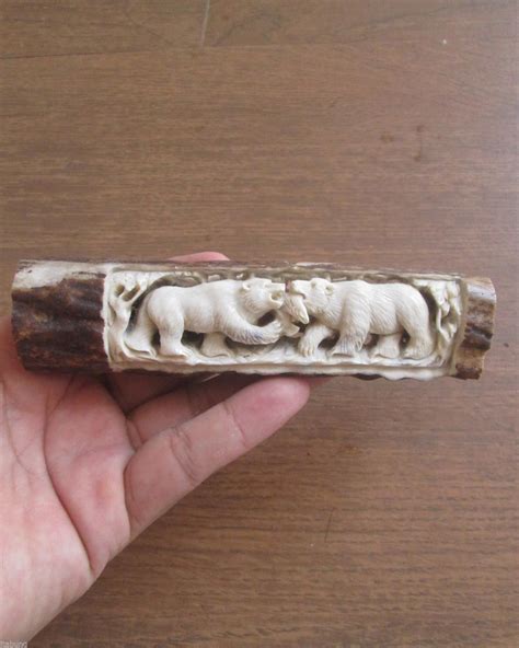 Carved Antler Sculpture