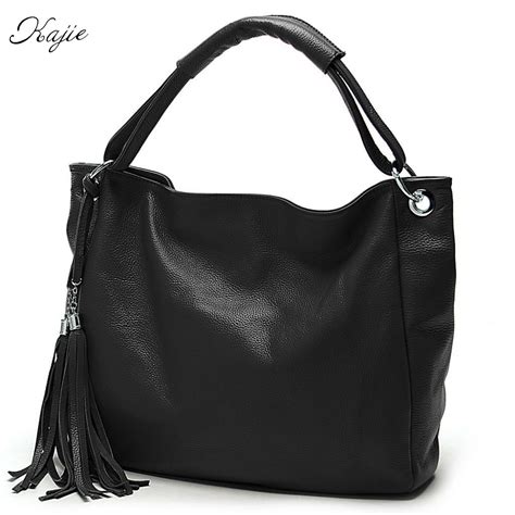 Check spelling or type a new query. Kajie Women Tote Handbag Tassel Shoulder Bag Black Pu ...