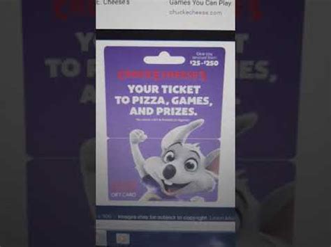 First and foremost, go to the device page by clicking the button below. Chuck e cheese gift card - YouTube