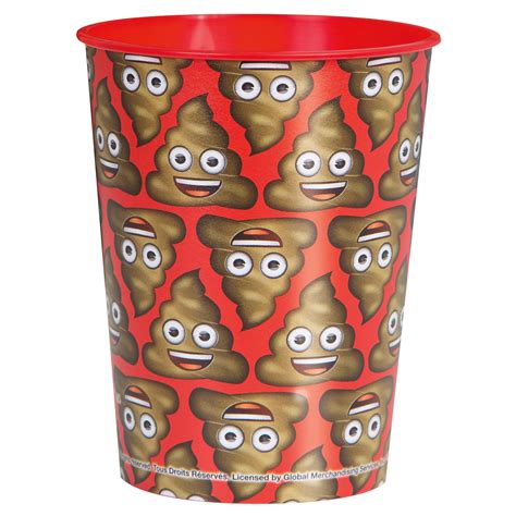 Emoji Poop 16oz Plastic Favor Cup 1