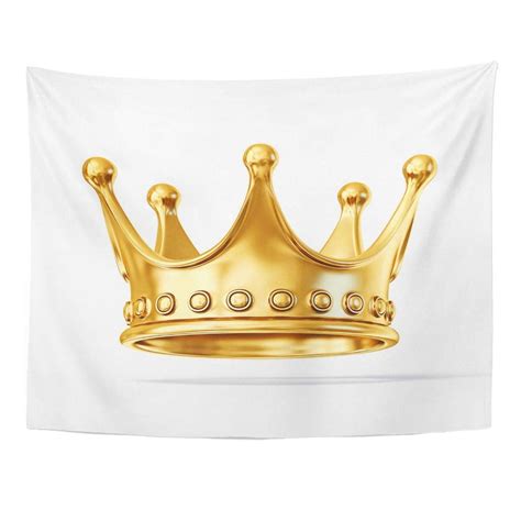 Refred Queen Golden Crown Royal King Royalty Gold Coronation Wall Art