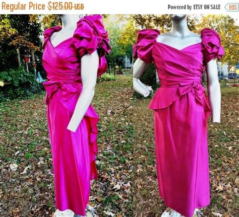 80s bridesmaid dress 80s prom dress 80s costume vintage etsy 80s prom dress hot pink prom