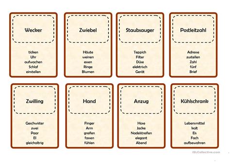 Get tabu spiel begriffe ausdrucken pdf file for free from our online library. Taboo Karten (5) - Deutsch Daf Arbeitsblatter
