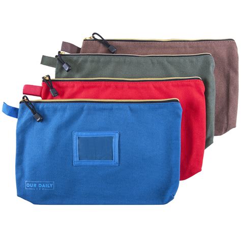 Canvas Zipper Tool Bags 16oz Heavy Duty Water Resistant Multi Purpose