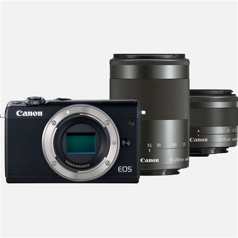 Buy Canon EOS M100 Schwarz + EF-M 15-45mm IS STM Objektiv Schwarz + EF