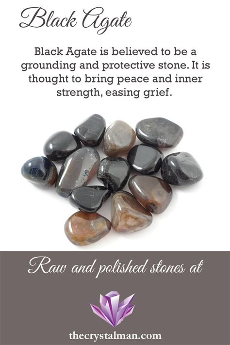 Black Agate Crystals Healing Properties Crystal Healing Stones Crystals
