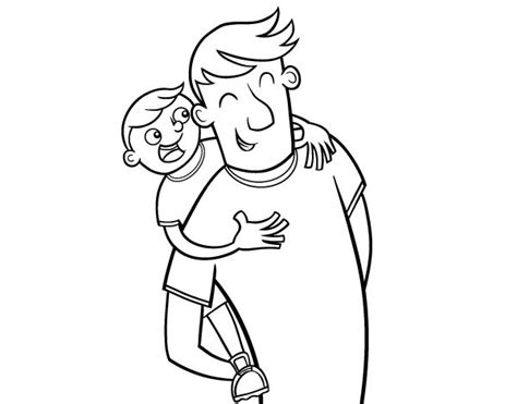 Dibujo de Día del padre para colorear | Dibujos, Dia del padre