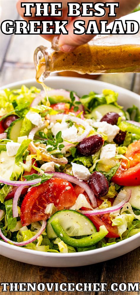 Easy Greek Salad Recipe The Novice Chef