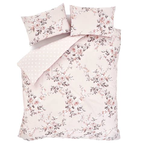The perfect blush pink bedding for fall and winter. Catherine Lansfield Canterbury Blush Duvet Covers Pink ...