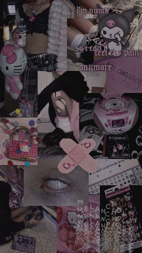 Aesthetic Background Iphone Wallpaper Pastel Goth Sanrio Soft Grunge