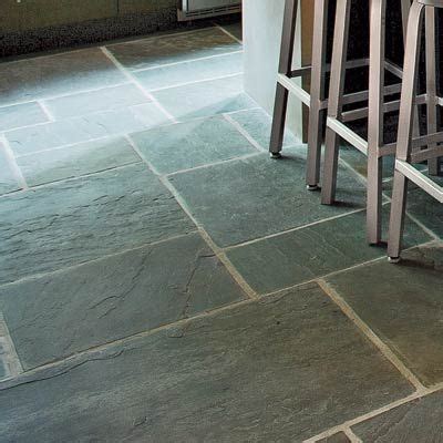 Common kitchen tile materials include ceramic, porcelain, stone, travertine. Kitchen Floor Ideas