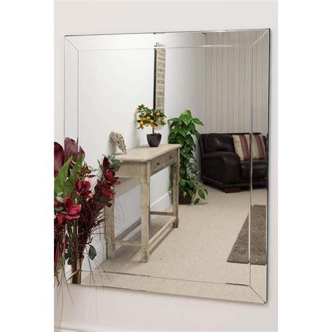 Large Venetian Frameless Wall Mirror | HomesDirect365