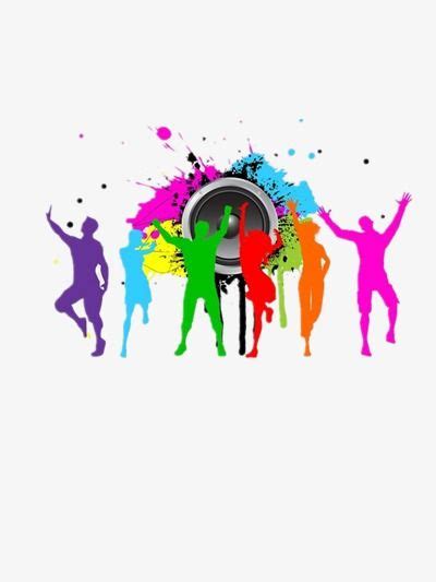 Silhuetas Coloridas De Dança, Silhuetas Coloridas, Dançar, A Dança