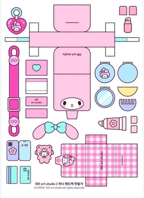 My Melody Paper Doll Craft