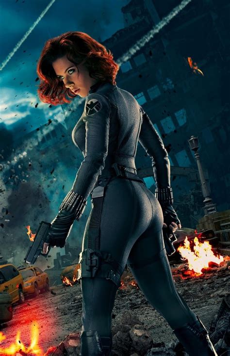 The Avengers Black Widow Scarlett Johansson Movie Promo Poster Print 24x36 Amazonca Home