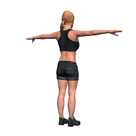 Game Ready Character Animated Girl Low Poly 3d Model 3d Model 8