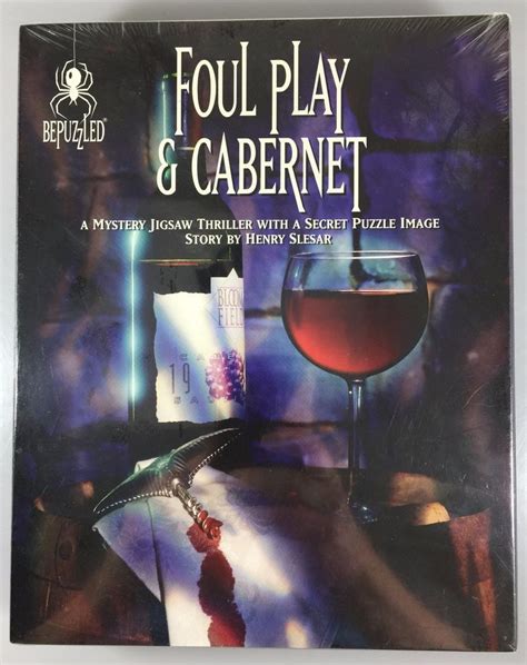 Foul play and cabernet 1000 piece jigsaw puzzle. Foul Play & Cabernet Jigsaw Puzzle 1000 Pcs Bepuzzled 23 ...