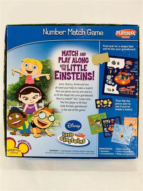 Disney Little Einsteins Number Match Game Playskool Hasbro 2008