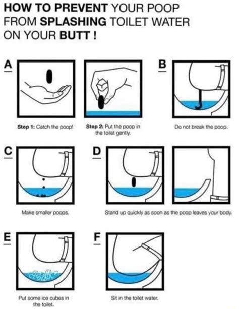 Useful Information How To Prevent Your Poop From Splashing Toilet