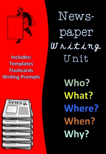 Newspaper Journalistic Writing Lesson Bundle Teaching Resources