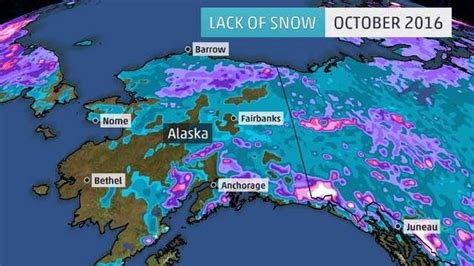 Alaskas Off The Chart Warmth Accompanied By Lack Of Snow The Weather