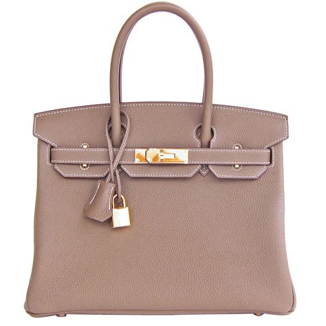 How would that difference look on a person? Hermes Birkin Bag 30 Etoupe Togo Gold Hardware | World's Best
