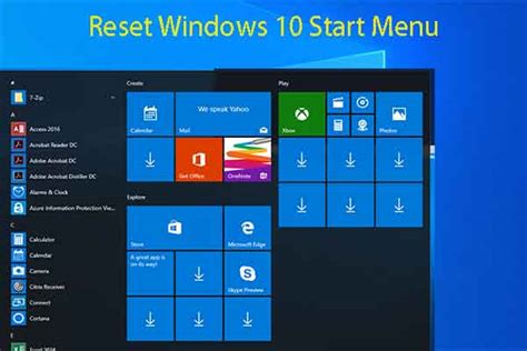 Reset Windows Start Menu Without Losing Its Layout