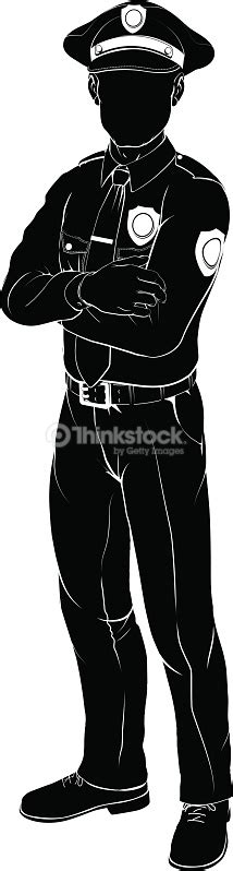 Police Officer Silhouette Vector