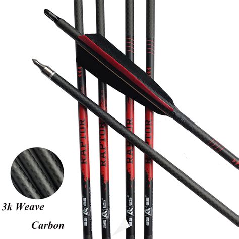612pcs Archery Carbon Arrow Shaft 31 Sp300 340 Id62mm 3k Weave