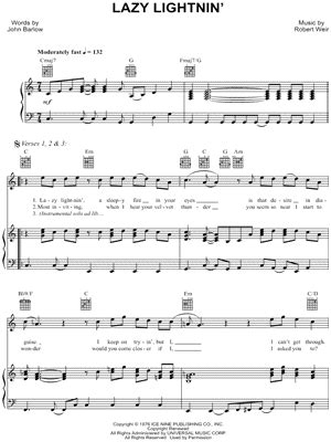 A augmenteda e majore i wish his perfect picket fences. Grateful Dead "Saint of Circumstance" Sheet Music in A ...