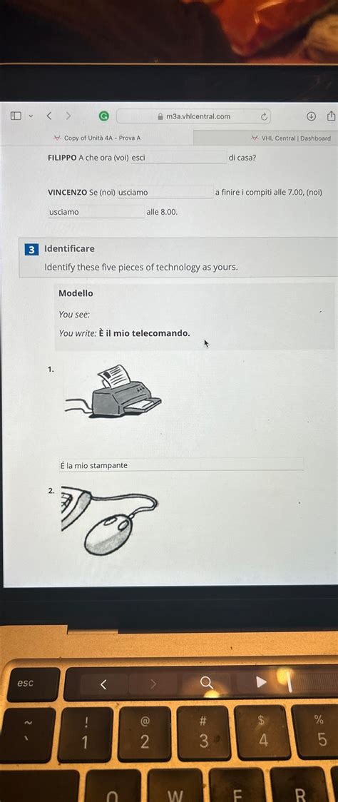(G)m3a.vhlcentral.com¿やAA ﻿Copy of Unità 4A- ﻿Prova | Chegg.com