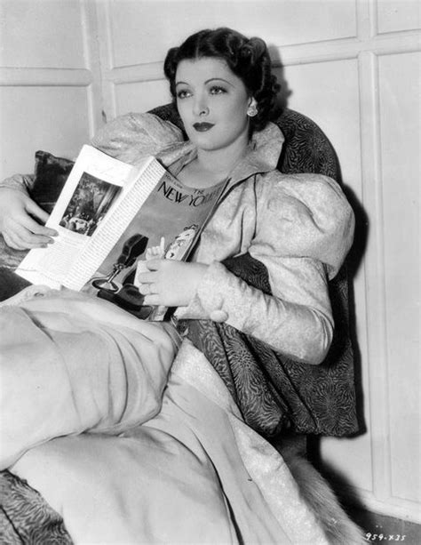 Myrna Loy With A Copy Of The New Yorker Acertaincinema Myrna