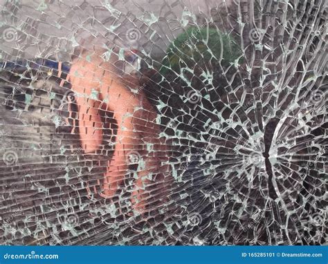 broken glass and a hand 3 stock image image of little mirror 165285101