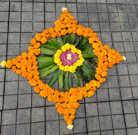 Flower Rangoli Ideas Rangoli Designs To Add Pop And Colour To Your