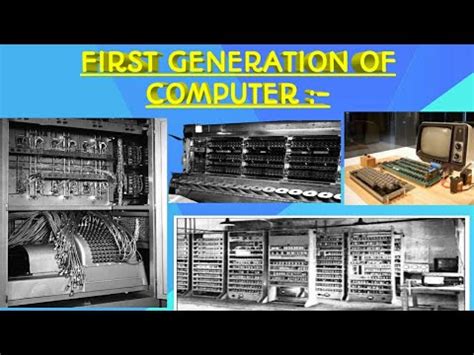 Some computer historians argue that the first generation actually started in 1949. First Generation of computer ।All about First generation ...