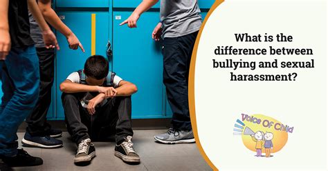 voca highlights the key differences between bullying and sexual harassment voca
